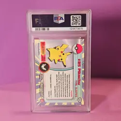 2000 TOPPS CHROME POKEMON T.V. #25 PIKACHU PSA 5 - Image 2
