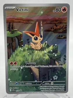 Pokemon TCG Victini 208 Scarlet & Violet Black Star Promo - Image 1