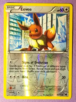 2013 Pokemon - Black & White: Plasma Freeze Eevee #90/116 Reverse Holo - Image 1
