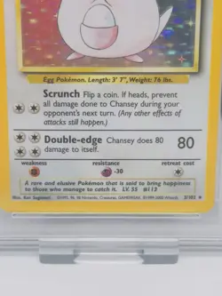 PSA 8 - Pokemon Base Set Chansey - 4th Print - 1999-2000 - Uk print - Low POP 37 - Image 5