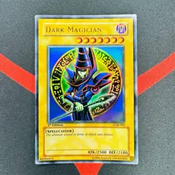 Yu-Gi-Oh! Dark Magician LOB-005 1st Edition Ultra Rare Asian English EX - VG - Image 1
