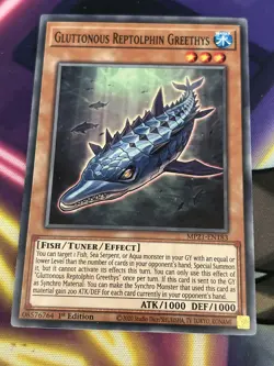 YUGIOH MP21-EN183 Gluttonous Reptolphin Greethys Common 1st Edition - Image 1