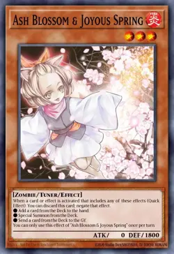 Ash Blossom & Joyous Spring Yu-Gi-Oh! L5DD-ENC09/SDWD-EN017 1st Common - Image 1