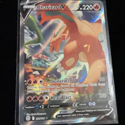 Pokemon 2022 Brilliant Stars Charizard V Card 0154/172 In Mint Condition - Image 1