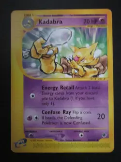 KADABRA NON HOLO POKEMON CARD 84/165 EXPEDITION E SERIES NEVER PLAYED COND NM- - Image 1