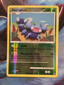 Skorupi 73/100 D&P Stormfront Reverse Holo Common Pokemon Card - Image 1