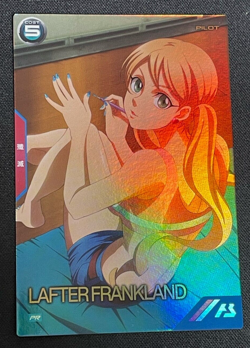 Gundam ARSENAL BASE Card PR-115(PR) LAFTER FRANKLAND BANDAI Prism JAPAN TCG - Image 1