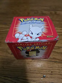 Pokemon Burger King 23k Gold Plated Trading Card Mewtwo Red Box Sealed - Image 2