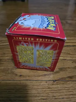 Pokemon Burger King 23k Gold Plated Trading Card Mewtwo Red Box Sealed - Image 4
