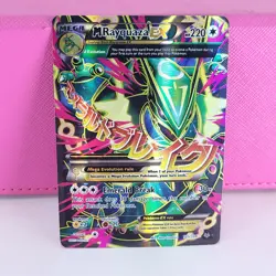 Pokemon M Rayquaza EX Full Art Holo Ultra Rare Card 105/108 Roaring Skies MP - Image 1