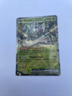 Pokemon TCG Durant EX Double Rare Holo Card 004/191 Sv08: Surging Sparks - Image 1