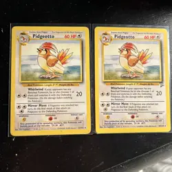2 Pokemon Cards- Pidgeotto Base Set 22/102 Rare NM/MT Vintage WOTC - Image 1