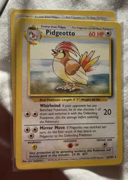 2 Pokemon Cards- Pidgeotto Base Set 22/102 Rare NM/MT Vintage WOTC - Image 3