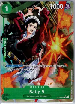 Baby 5 Alt Full Art OP04-032 Premium Booster The Best - One Piece Card Game - NM - Image 1