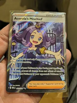 Pokemon TCG Acerola's Mischief #165/132 Holo Ultra Rare Full Art NM Card - Image 2