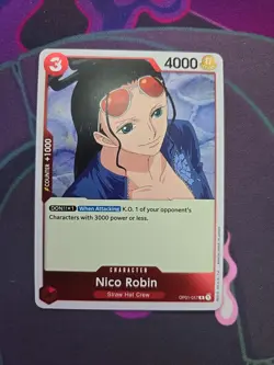 OP01-017 Nico Robin Rare English One Piece TCG Card Romance Dawn - Image 1