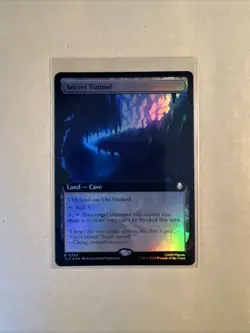 MTG Secret Tunnel TLA 0392 R NM FOIL Extended Art - Image 1