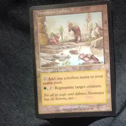1999 Magic: The Gathering - Urza's Destiny - YAVIMAYA HOLLOW - Rare Land - NM - Image 1
