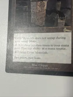 Grim Monolith (Urza's Legacy - ULG) Vintage MTG - Moderate Play - Image 5