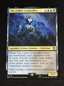 MTG Universes Beyond: Doctor Who The Cyber-Controller 0119 NM Rare - Image 1