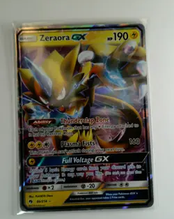 Zeraora GX 86/214 Rare Pokemon TCG Unbroken Bonds Lightning - Image 1