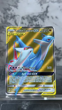 Latias & Latios GX 169/181 - S&M Team Up Tag Team - Pokemon English Full Art NM - Image 3