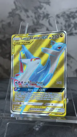 Latias & Latios GX 169/181 - S&M Team Up Tag Team - Pokemon English Full Art NM - Image 5