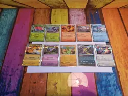Lot 10 cartes Pokemon Full Set Rares Flammes Fantasmagoriques ME02 Neuf FR - Image 1