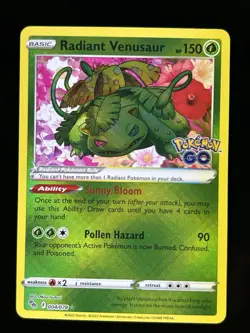 Radiant Venusaur 004/078 Pokemon GO Holo - Image 1