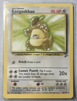 Pokemon TCG 1st Edition Kangaskhan Jungle 21/64 Regular Rare - Image 2