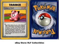 1999 Pokemon, Base Set Shadowless, #70/102 Clefairy Doll, Rare - Image 1