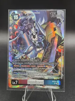 Digimon Card Game Omnimon BT22-015 SR Cyber Eden - Image 1