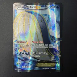 Pokemon TCG Wailord EX 147/160 - Primal Clash XY Full Art Ultra Rare Card (LP+) - Image 1