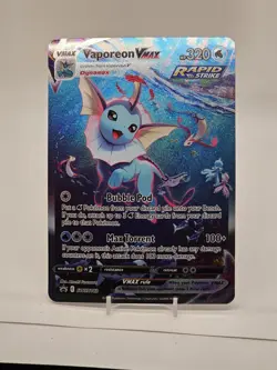 Jumbo Vaporeon VMAX SWSH182 NM 2021 Oversized Pokemon Card Premium Collection - Image 1