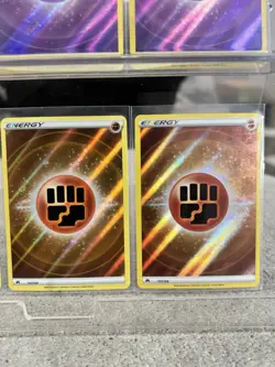Pokemon TCG Crown Zenith Textured Energy 6 Card Holo Lot Water Fire Mint - Image 5