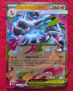 Pokemon Card Mega Charizard X EX 013/094 Me02 Phantasmal Flames Holo Nintendo - Image 1