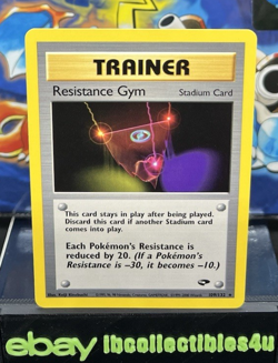 Resistance Gym 109/132 Rare Gym Challenge 2000 WOTC Pokemon Card Vintage F/S - Image 1