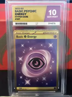 Pokemon TCG Psychic Energy Scarlet & Violet 151 Card 207/165 ACE 10 - Image 1