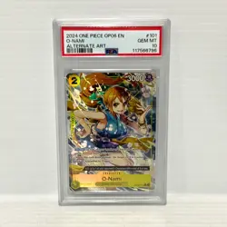 PSA 10 O-Nami OP06-101 - Alt Art - Graded One Piece Card - Image 1