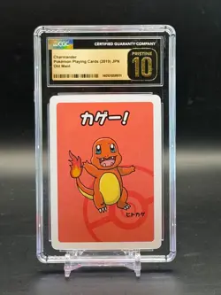 CGC PRISTINE 10 Charmander Pokemon Playing Cards JPN Old Maid - Image 1