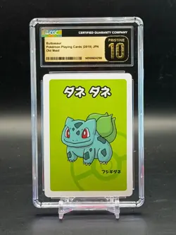 CGC PRISTINE 10 Bulbasaur Pokemon Playing Cards JPN Old Maid - Image 1