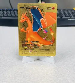 Charizard V 079/073 Black Star Promo Gold Foil Pokemon Card - Image 1