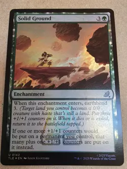 Solid Ground - #142 Foil - Avatar: The Last Airbender Eternal - Mtg - Image 1