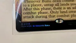 Magic MTG Avatar Bumi, Unleashed TLA 0348 Showcase Foil Mythic - NM condition - Image 2