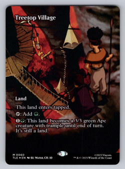 Treetop Village FOIL Borderless - MTG Avatar: The Last Airbender TLA - Image 1