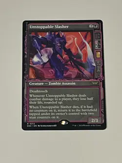 MTG ~ Unstoppable Slasher (Showcase) ~ Duskmourn ~ Near Mint ~ Rare - Image 1