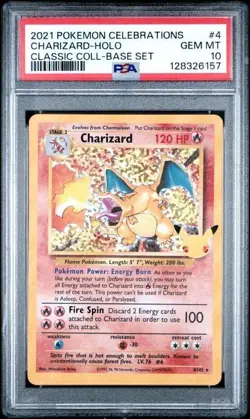 PSA 10 Pokemon Card Lot Celebrations Charizard, Blastoise & Venusaur Starters - Image 4