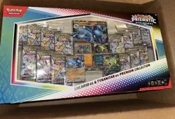 LOT OF 5 Pokemon Prismatic Lucario Ex Tyranitar Ex Premium Collection Sam's Club - Image 1