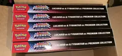 LOT OF 5 Pokemon Prismatic Lucario Ex Tyranitar Ex Premium Collection Sam's Club - Image 2