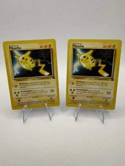 1999 Vintage Pokemon Pikachu promo WB Kids Pokemon first movie stamp lot of 2 - Image 1
